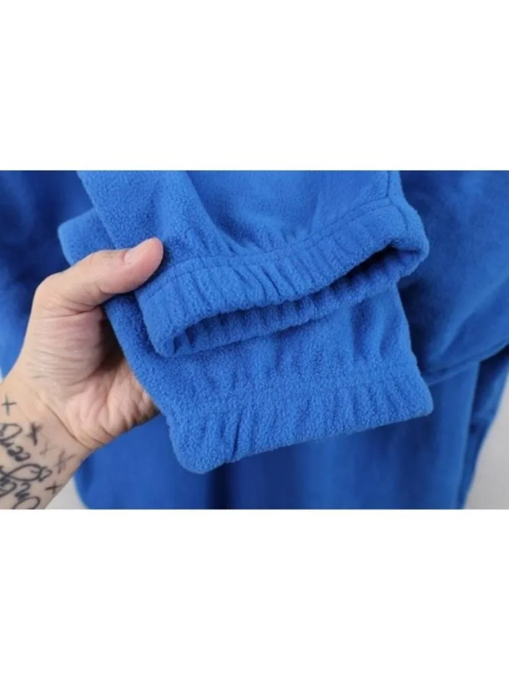 Vintage 90s Mens XL University of Florida 1/4 Zip Fleece Pullover Sweater Blue